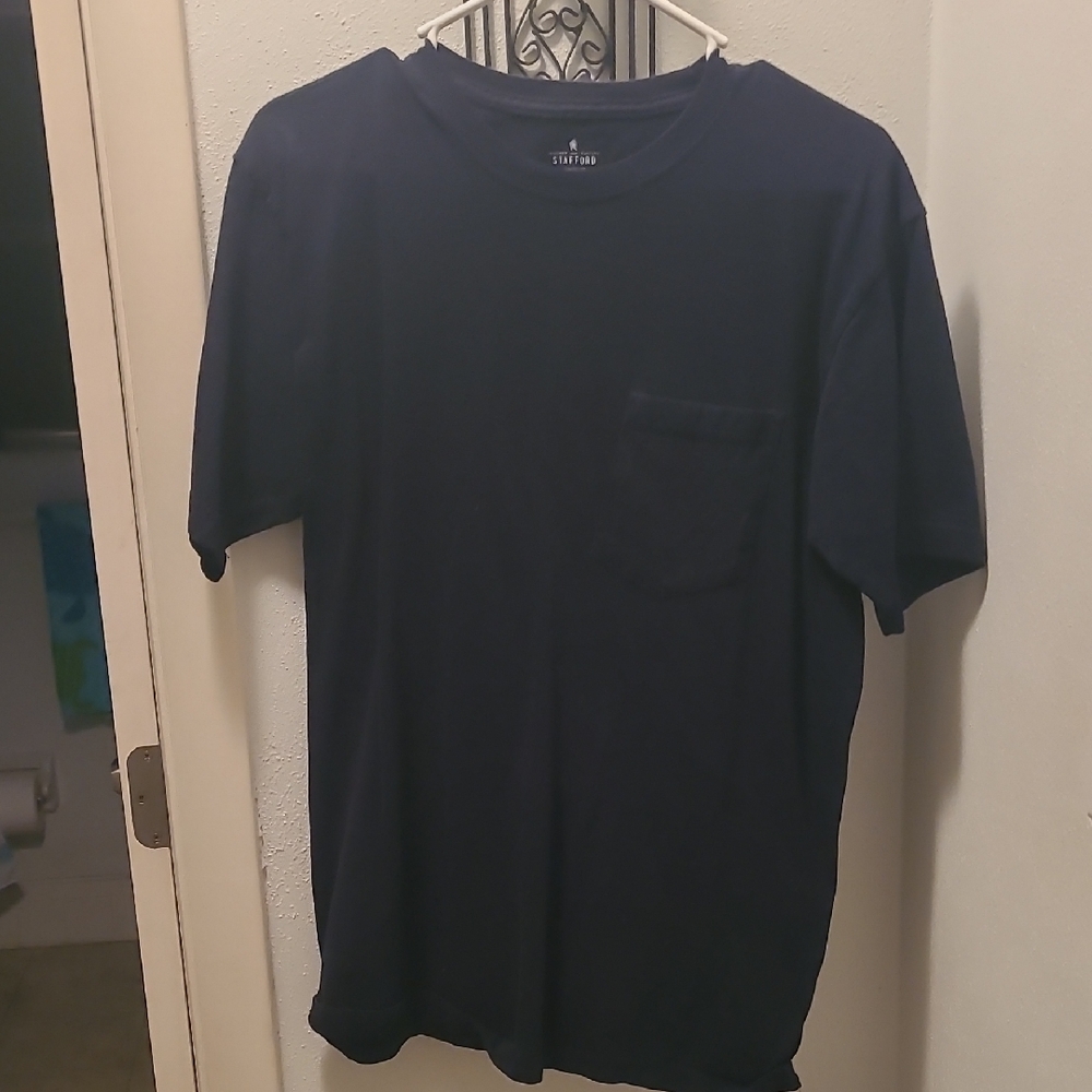 Navy Blue Men's T-Shirt by Velvet Heart